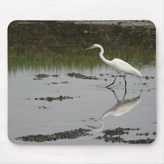 Großer weißer Reiher Mousepad (Vorne)