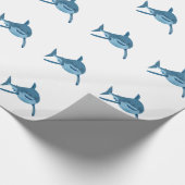 GROSSER WEISSER SHARK GESCHENKPAPIER (Ecke)