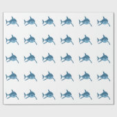 GROSSER WEISSER SHARK GESCHENKPAPIER (Flach)