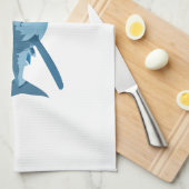GROSSER WEISSER SHARK HANDTUCH (Viertel Falte)