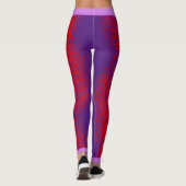 Großer weißer Skripttext auf LILA Leggings (Rückseite)