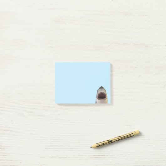 Großer Weißhai-Angriff Post-it Klebezettel (Auf Schreibtisch)