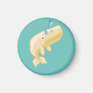 Großer Weißwal Magnet