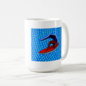 Großer Wellen-Surfer ©2008 Waren Kaffeetasse (VorderseiteRechts)