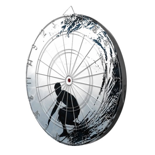 Großer Wellen-Surfer Dartscheibe (Vorderseite rechts)