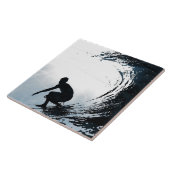 Großer Wellen-Surfer Fliese (Seite)