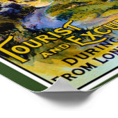 Grosser Western Eisenbahn nach Wales Poster (Ecke)