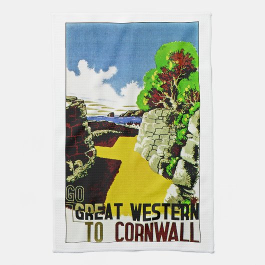 Großer Western nach Cornwall Handtuch (Vertikal)