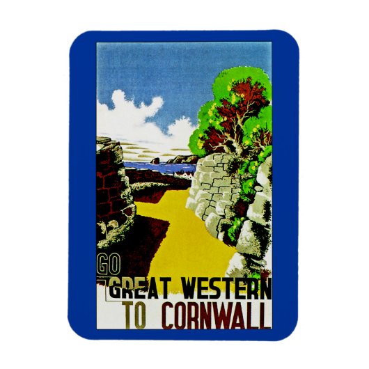 Großer Western nach Cornwall Magnet (Vertikal)