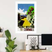 Großer Western nach Cornwall Poster (Heimbüro)