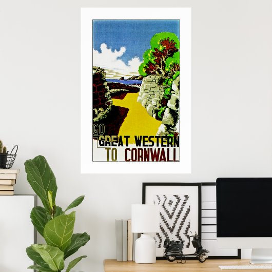Großer Western nach Cornwall Poster (Heimbüro)