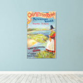 Grosser Western Ristorante della Carrà Leinwanddruck (Insitu (Holzboden))