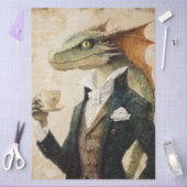 Großer Whimsikischer Mythologischer Fantasiedrache Seidenpapier (Basteln)