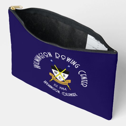 Großer Zip Pouch Blue Zubehörtasche (Offen)