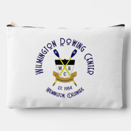 Großer Zip Pouch Weiß Zubehörtasche