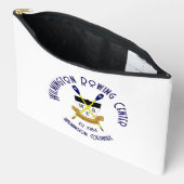 Großer Zip Pouch Weiß Zubehörtasche (Offen)