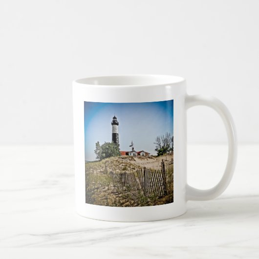 Großer Zobel-Punkt-Leuchtturm Kaffeetasse (Rechts)