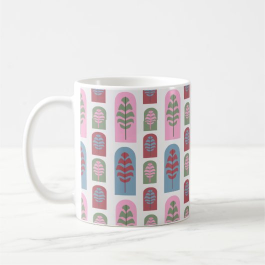 Größere Art Deco Bäume Kaffeetasse (Links)