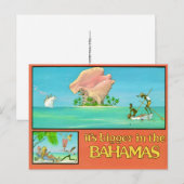 Größere Bahamas-Postkarte Postkarte (Vorne/Hinten)