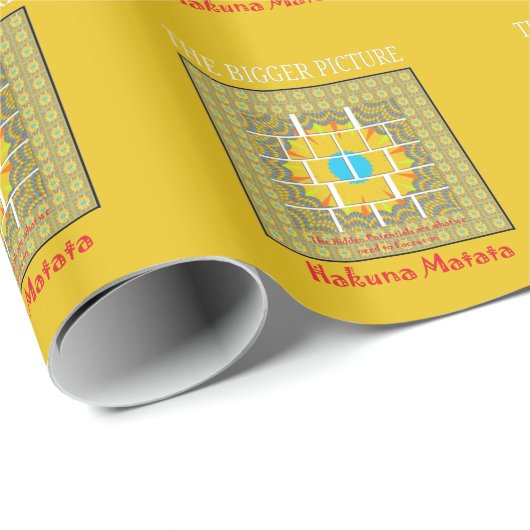 Größere Bilderkunst Geschenkpapier (Rolleneckpunkt)