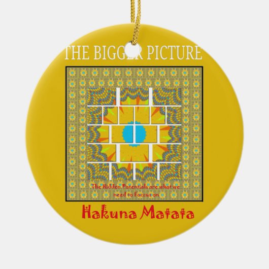 Größere Bilderkunst Keramikornament (Vorne)