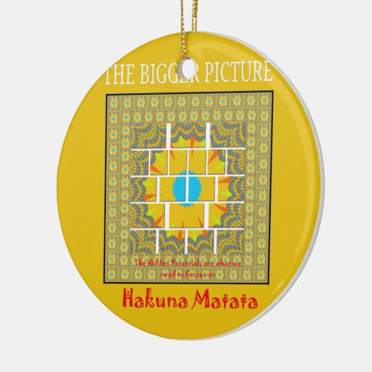 Größere Bilderkunst Keramikornament (Links)