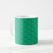 Größere blaue Waves Kaffeetasse (Vorderseite Links)