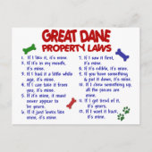 GRÖSSERE DANE-Eigenschaftengesetze 2 Postkarte (Vorderseite)