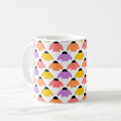 Größere farbige Konflowers Kaffeetasse (Vorderseite Links)