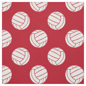 größere gepunktete Volleybälle auf rotem oder JEDE Stoff (Muster)