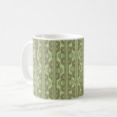 Größere grüne Ovalketten Kaffeetasse (Vorderseite Links)