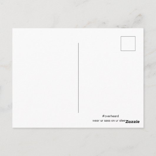 Größere Hoop | Postkarte | (Rückseite)