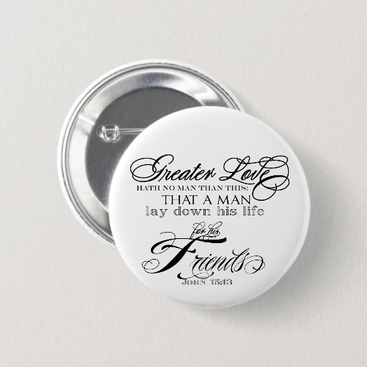 Größere Liebe Button (Vorne & Hinten)