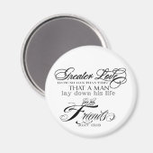 Größere Liebe Magnet (Vorderseite/Rückseite)