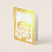 "Größere Liebe" Ostern begrüßt John 15:13 Folienkarte (Vorderseite)