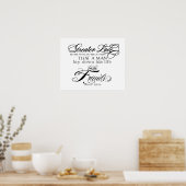 Größere Liebe Poster (Küche)