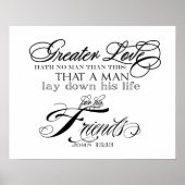 Größere Liebe Poster (Vorne)