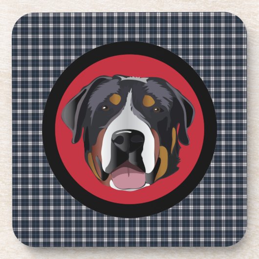 GRÖSSERE SCHWEIZER BERGHUND UNTERSETZER (Vorderseite)