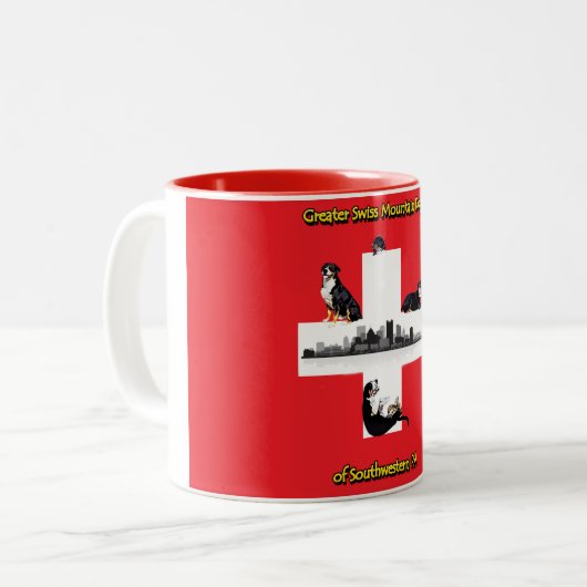 Größere Schweizer Hunde der SWPA 11 oz Tasse (Vorderseite Links)