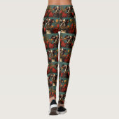 Größere Schweizer mit Herz-Rose Valentinstag Leggings (Rückseite)