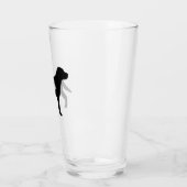 Größere Schweizer Silhouette für Hunde Glas (Links)
