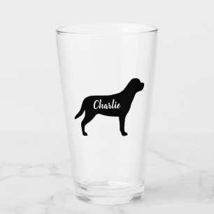 Größere Schweizer Silhouette für Hunde Glas