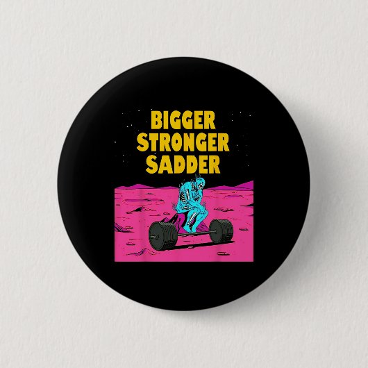Größere stärkere Sadder Weightlift-Bodybuilding Button (Vorderseite)