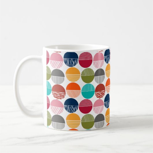 Größere Streifen und Solids Kaffeetasse (Links)