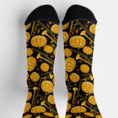 Größere Trombones Halloween KürkPattern Socken (Oben)