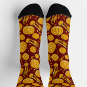 Größere Trumpets Musiknote Pumpkins Socken (Oben)
