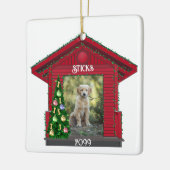 Größere Welpe rechteckige Upload Foto Dog House Ce Keramikornament (Links)