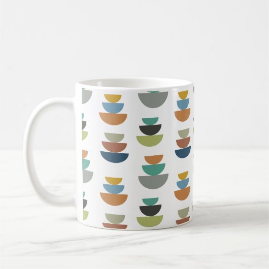 Größerer moderner Minimalismus Mitte des Jahrhunde Kaffeetasse (Links)