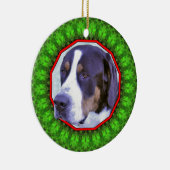 Größerer Schweizer Gebirgshund glückliches Keramikornament (Rechts)