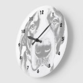 Größerer Schweizer Gebirgshund Große Wanduhr (Winkel)